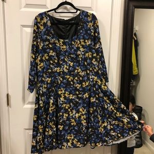 City Chic Floral skater dress